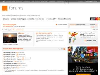 voyages.forum.orange.fr website preview