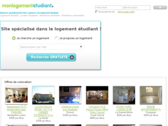 mon-logement-etudiant.fr website preview