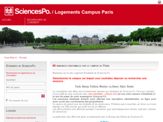 logements.sciencespo.fr website preview