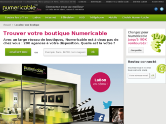 boutiques.numericable.fr website preview