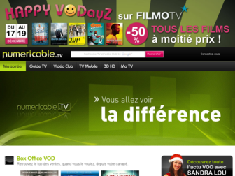 numericable.tv website preview