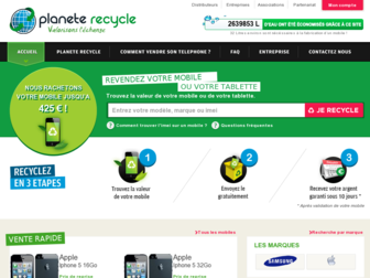 planeterecycle.com website preview