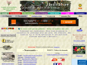 jardinature.net website preview