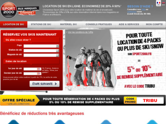 location-ski.sport2000.fr website preview