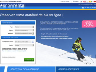 snowrental.com website preview