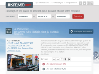 valmeinier.skimium.fr website preview