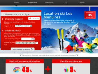 location-ski-menuires.fr website preview