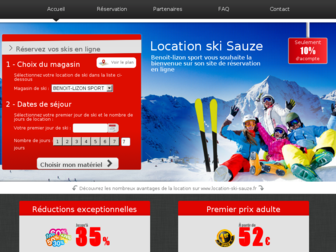 location-ski-sauze.fr website preview