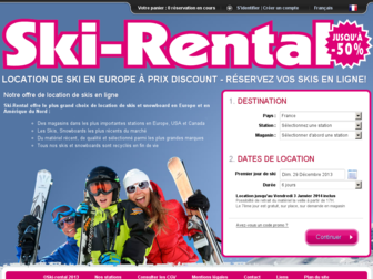 ski-rental.fr website preview