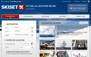 valmorel.skiset.com website preview