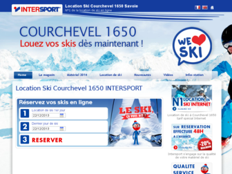 intersport-courchevel1650.com website preview