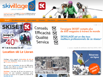 location-ski-lioran.fr website preview