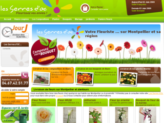 livraison-fleur-montpellier.les-serres-doc.fr website preview