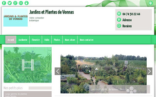 jardins-plantes-vonnas.com website preview