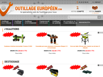 outillage-europeen.com website preview
