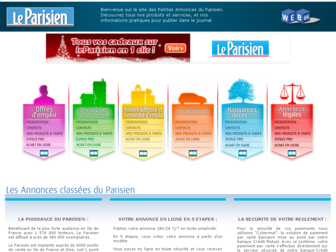 petites-annonces.leparisien.fr website preview