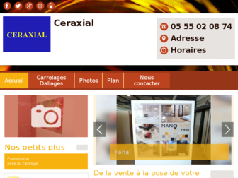 ceraxial-carrelage.fr website preview