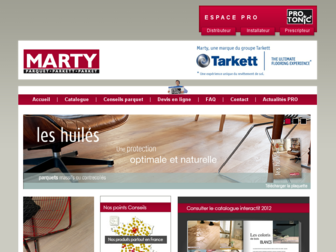 parquets-marty.fr website preview