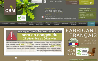 parquet-chene-massif.com website preview