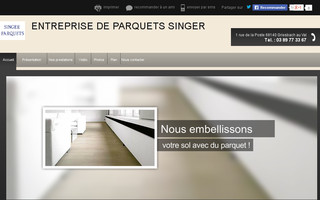 singer-parquets.com website preview
