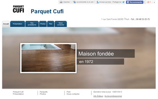 parquet-cufi.com website preview