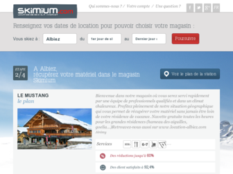 albiez.skimium.fr website preview