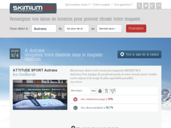 autrans.skimium.fr website preview