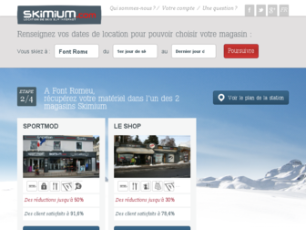 font-romeu.skimium.fr website preview