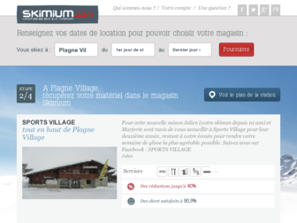 plagne-village.skimium.fr website preview