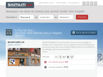 praz-sur-arly.skimium.fr website preview