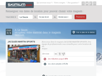 le-sauze.skimium.fr website preview