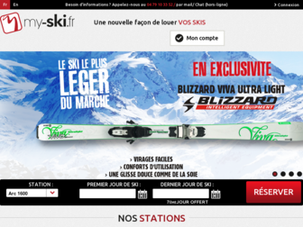 my-ski.fr website preview