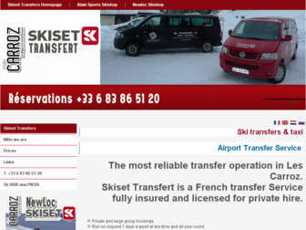 skiset-transfert.com website preview