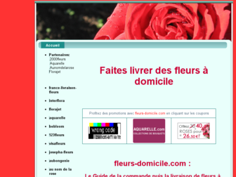 fleurs-domicile.com website preview