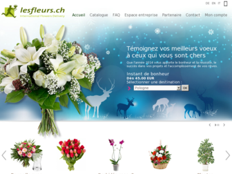 lesfleurs.ch website preview