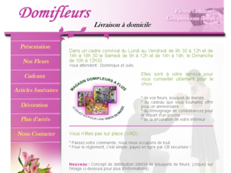 domifleurs.fr website preview