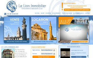 lelionimmobilier.com website preview