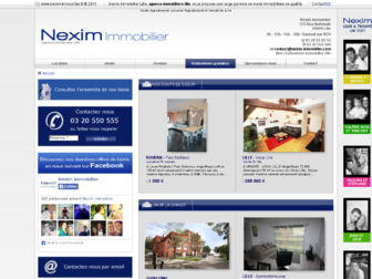 nexim-immobilier.fr website preview
