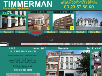 timmerman.fr website preview