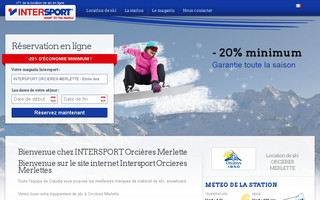 intersport-orcieres.fr website preview