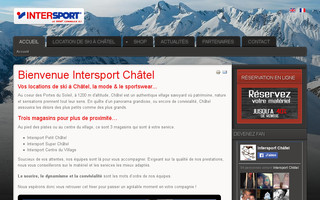 intersport-chatel.com website preview