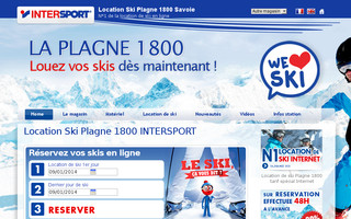 plagne1800.laplagne-intersport.com website preview