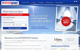 intersport-valloire.com website preview