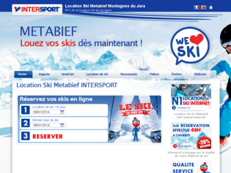 intersport-metabief.fr website preview