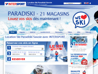 intersport-paradiski.com website preview
