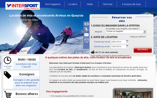 intersport-arvieux.com website preview