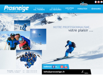 prosneige.fr website preview