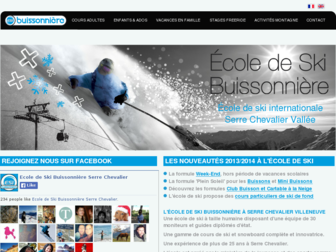 ecole-ski-buissonniere.com website preview