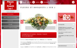 fleursetbouquets7sur7.com website preview