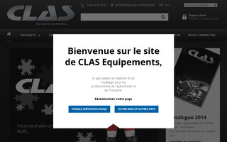 clas-equipements.com website preview